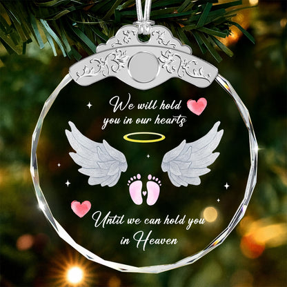 Hold You In Our Hearts – Glass Ornament — view 2