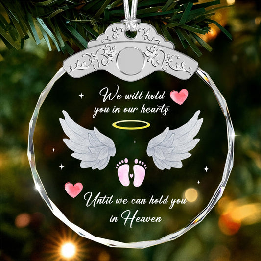 Hold You In Our Hearts – Glass Ornament — view 2