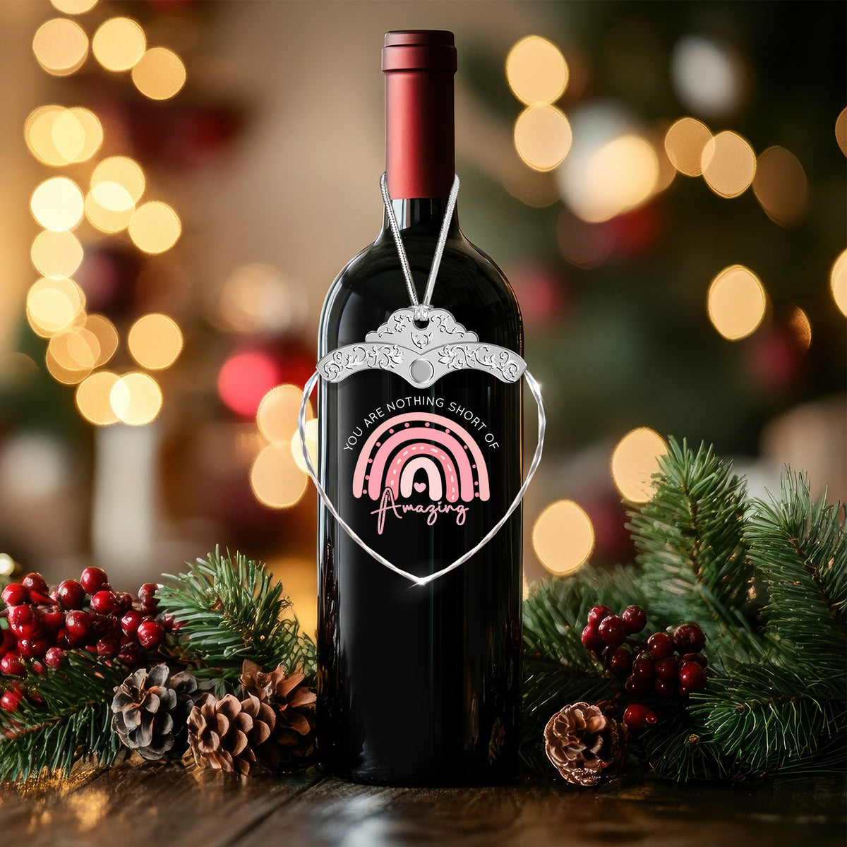 You Are Nothing Short Of Amazing – Glass Ornament — view 6