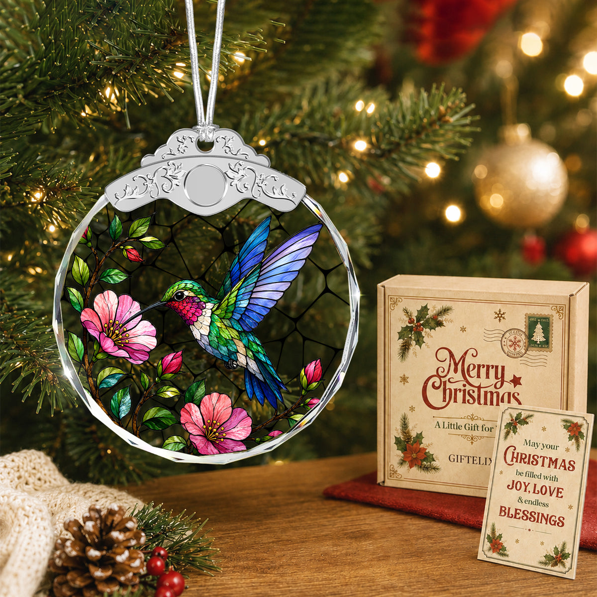 Stained Glass Hanging Decor – Glass Ornament