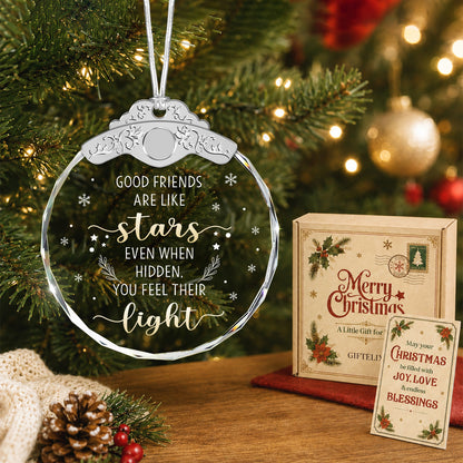 Goodfriends Are Like Stars – Glass Ornament