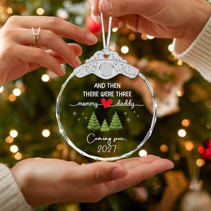 Expecting Baby Ornament 2026 – Pregnancy Announcement for Grandparents Family — view 11