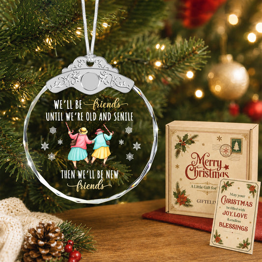 Christmas Gifts For Friends Going Away Friendship – Glass Ornament