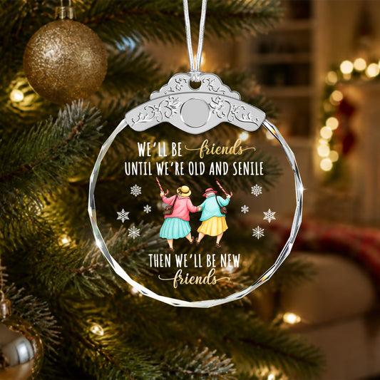 Christmas Gifts For Friends Going Away Friendship – Glass Ornament — view 2