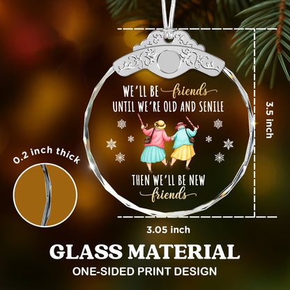 Christmas Gifts For Friends Going Away Friendship – Glass Ornament — view 3