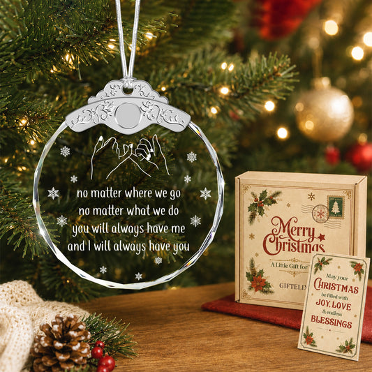 Christmas Gifts For Friends Going Away Friendship – Glass Ornament