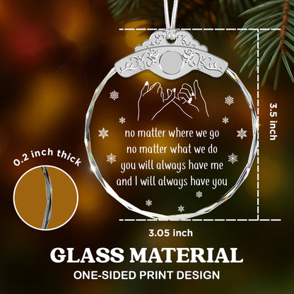 Christmas Gifts For Friends Going Away Friendship – Glass Ornament — view 3