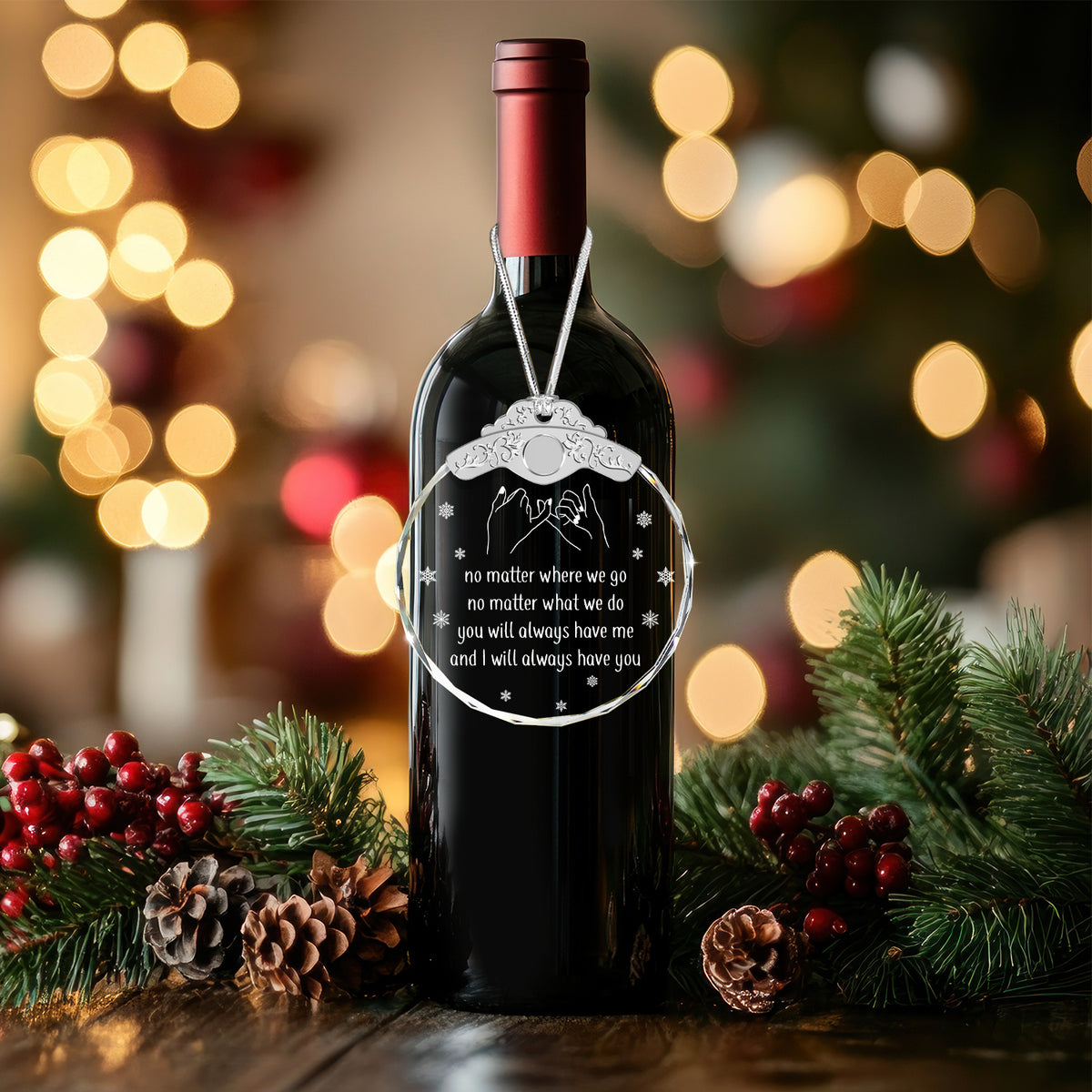 Christmas Gifts For Friends Going Away Friendship – Glass Ornament — view 6