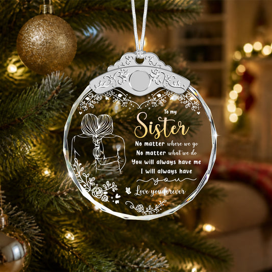 Unique Gift for Women Friends BFF Sisters Soul Sis – Glass Ornament — view 2