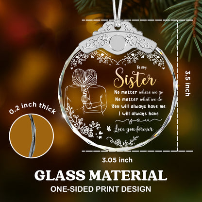 Unique Gift for Women Friends BFF Sisters Soul Sis – Glass Ornament — view 3