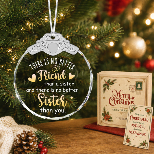 Unique Gift for Women Friends BFF Sisters Soul Sis – Glass Ornament