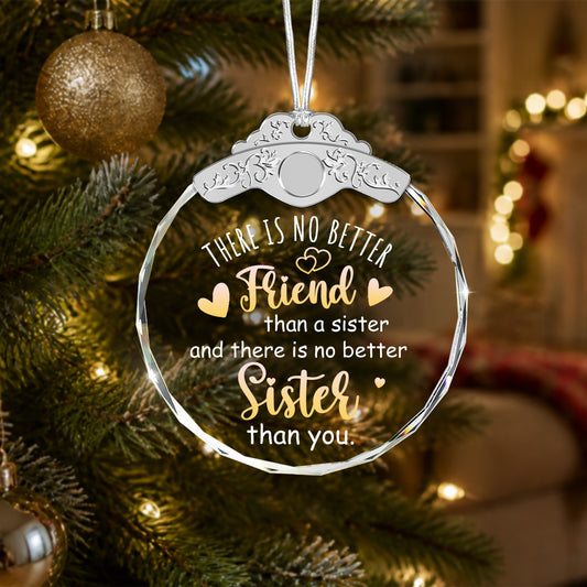 Unique Gift for Women Friends BFF Sisters Soul Sis – Glass Ornament — view 2
