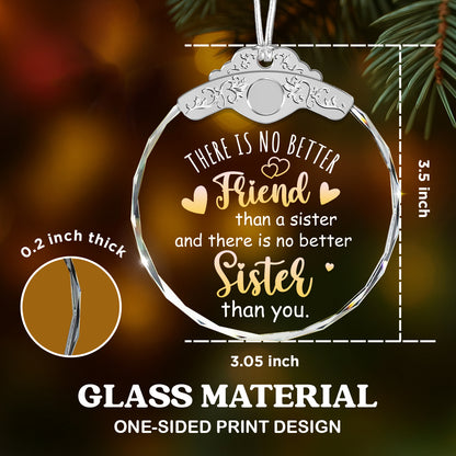 Unique Gift for Women Friends BFF Sisters Soul Sis – Glass Ornament — view 3