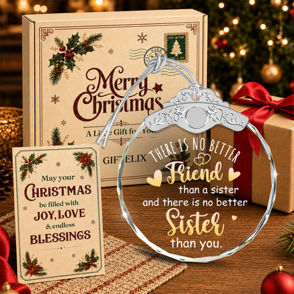 Unique Gift for Women Friends BFF Sisters Soul Sis – Glass Ornament — view 4