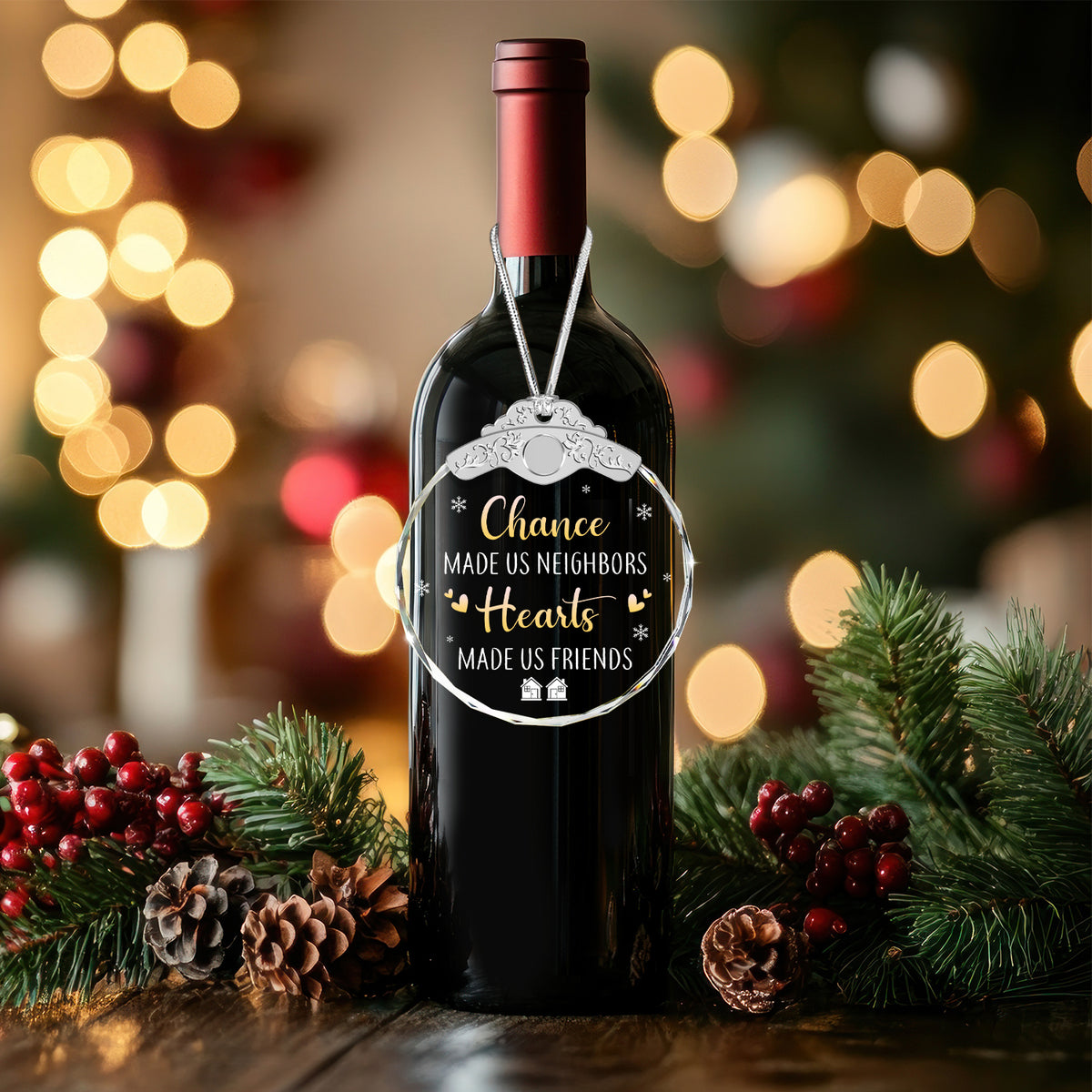 Christmas Gifts for Neighbors – Glass Ornament — view 6