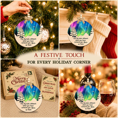 Christmas Ornaments for Loss of Loved One – 2 Layer Wooden Ornament — view 5