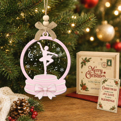 Ballet Girl Christmas Gifts – 2 Layer Wooden Ornament