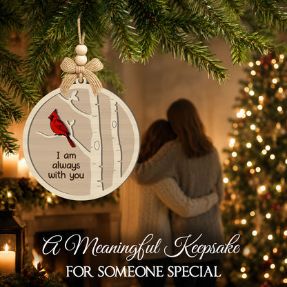 Cardinal Memorial Gift for Women Men Friends Sisters – 2 Layer Ornament — view 4