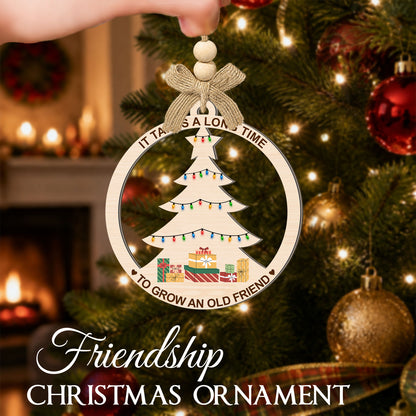 Best Friend Xmas Tree Ornament – 2 Layer Ornament — view 3
