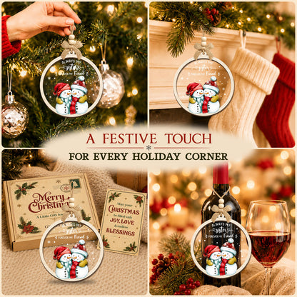 Sisters Christmas Ornament – 2 Layer Ornament — view 5