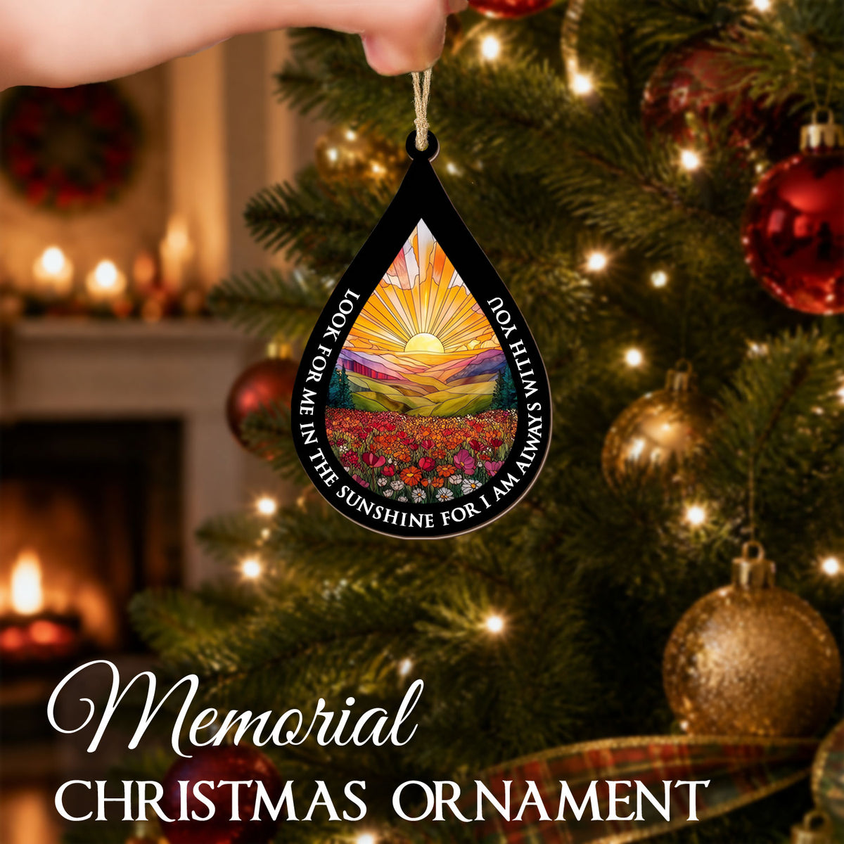 2 Layered Ornament – Look For Me In The Sunshine — view 3