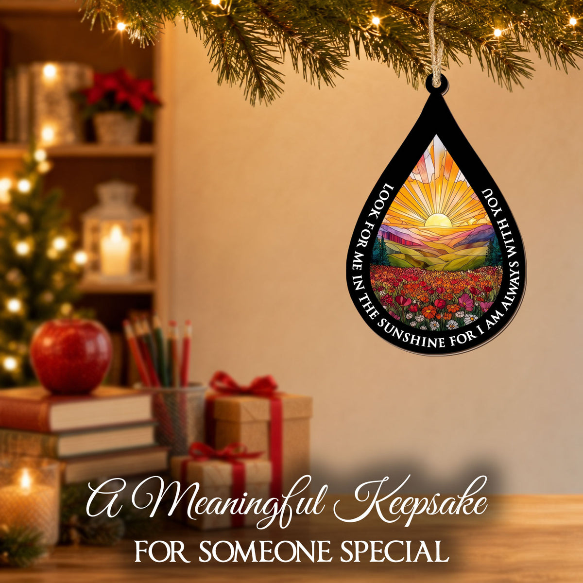 2 Layered Ornament – Look For Me In The Sunshine — view 4