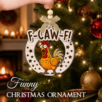 Funny Christmas Ornaments for Adults – 2 Layer Ornament — view 3