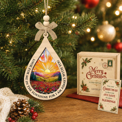 2 Layered Ornament – Memorial Ornament