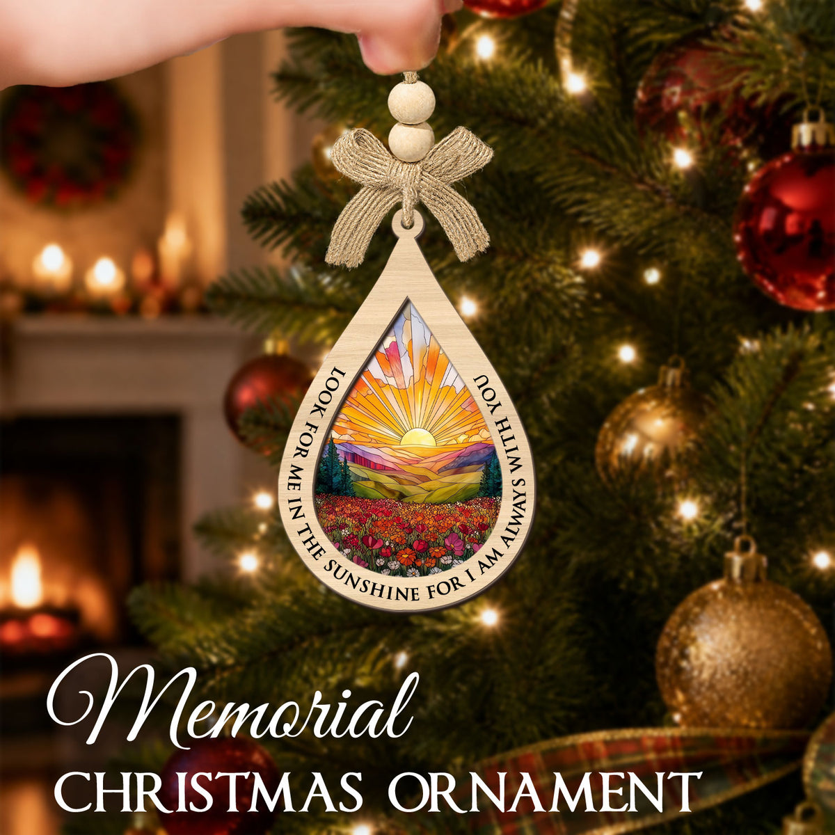 2 Layered Ornament – Memorial Ornament — view 3