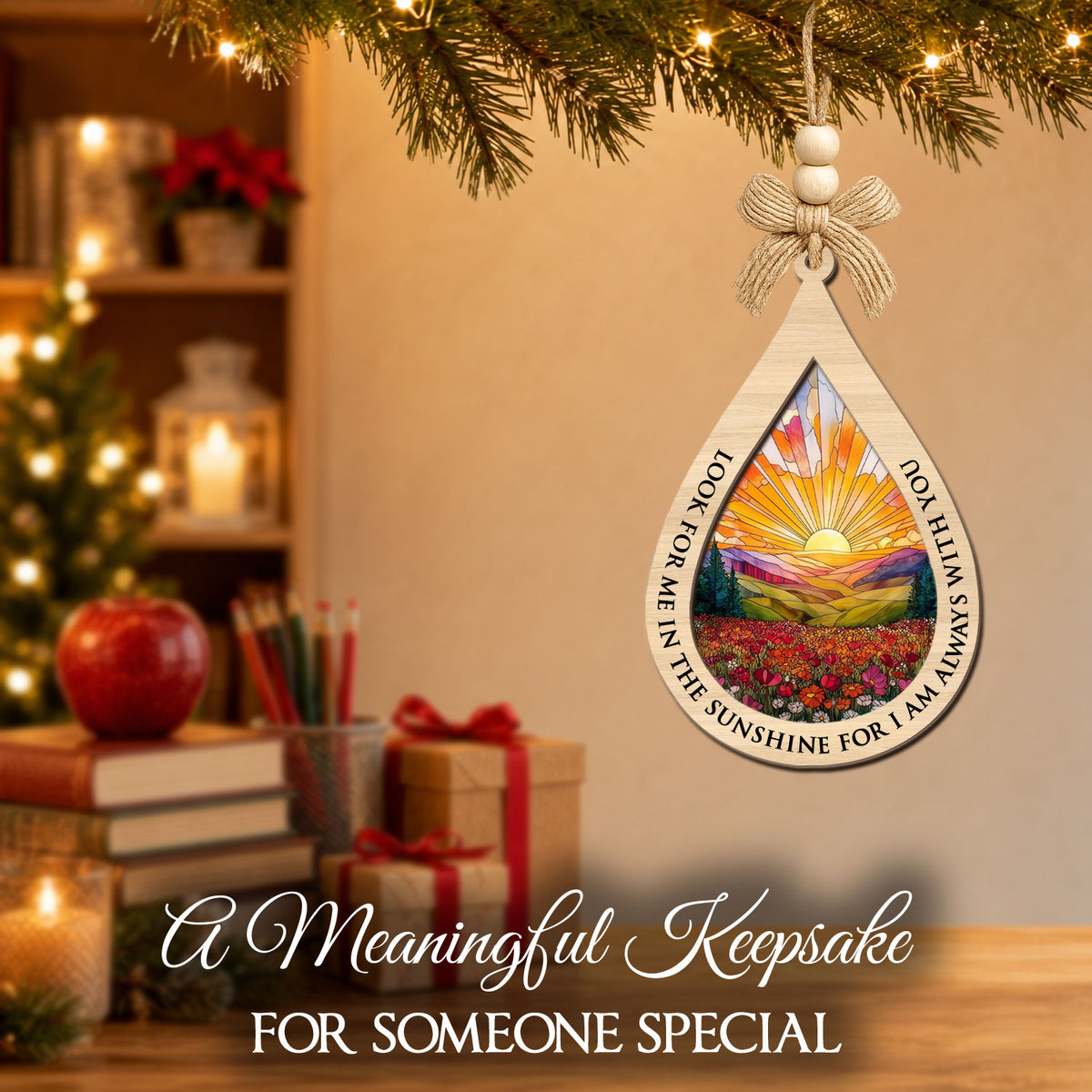 2 Layered Ornament – Memorial Ornament — view 4
