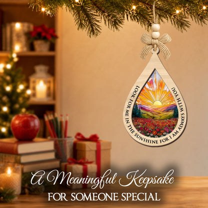 2 Layered Ornament – Memorial Ornament — view 4