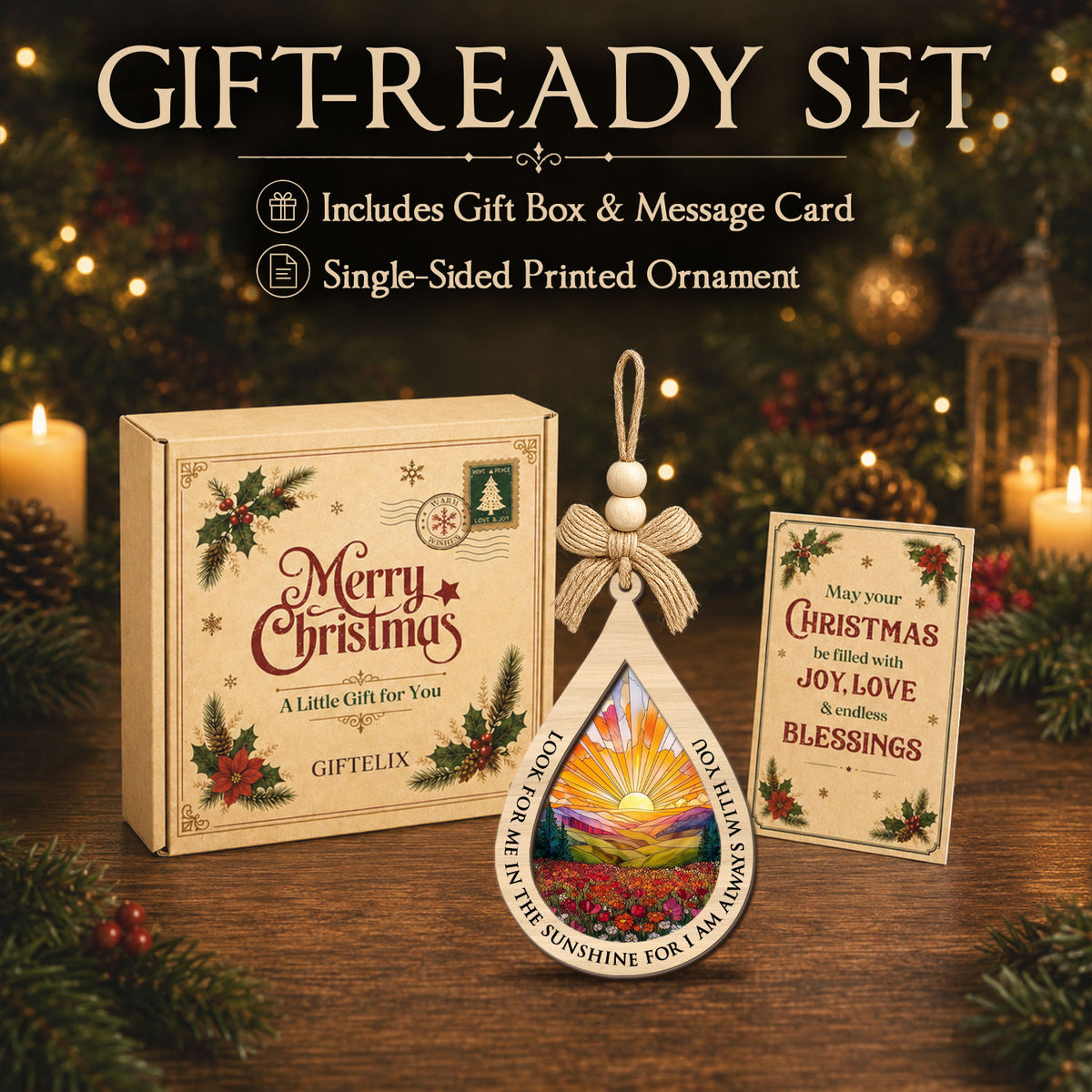 2 Layered Ornament – Memorial Ornament — view 6