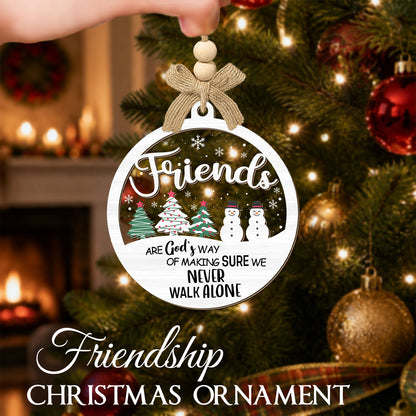 Christmas Gift for Women Sisters BFF Soulmate – 2 Layer Ornament — view 3