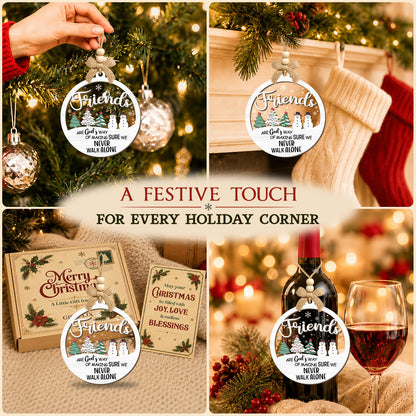 Christmas Gift for Women Sisters BFF Soulmate – 2 Layer Ornament — view 5