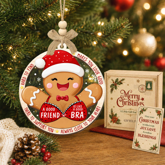 Christmas Birthday Gift for Best Friends – 2 Layer Ornament