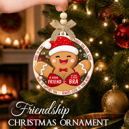 Christmas Birthday Gift for Best Friends – 2 Layer Ornament — view 3