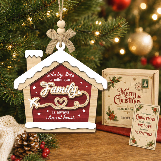 Family Christmas Gift – 2 Layer Wooden Ornament