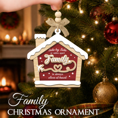 Family Christmas Gift – 2 Layer Wooden Ornament — view 3