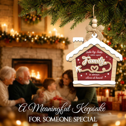 Family Christmas Gift – 2 Layer Wooden Ornament — view 4