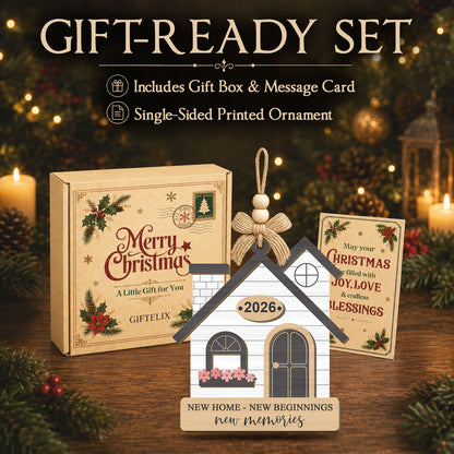 Family Christmas Gift – 2 Layer Wooden Ornament — view 6