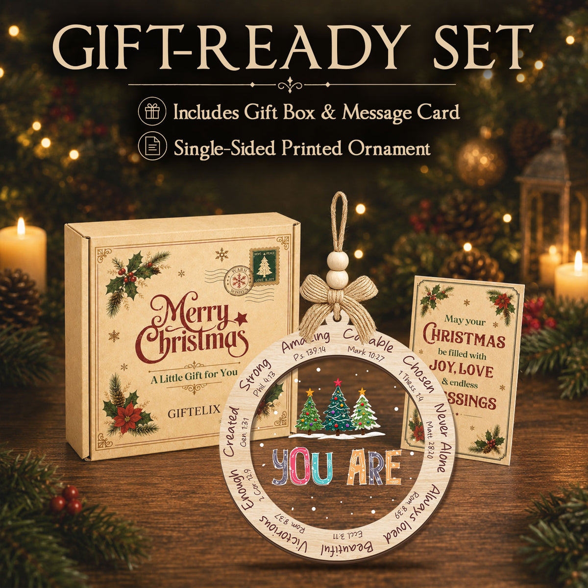 Christian Religious Gifts for Women – 2 Layer Ornament — view 6