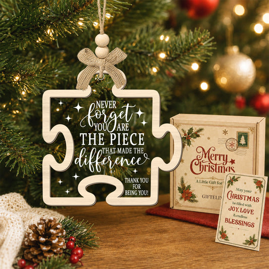 Inspirational Puzzle Piece – 2 Layer Ornament