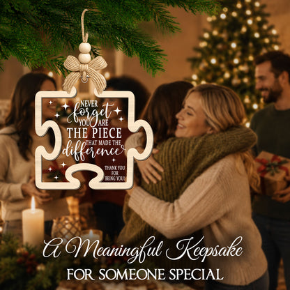 Inspirational Puzzle Piece – 2 Layer Ornament — view 4