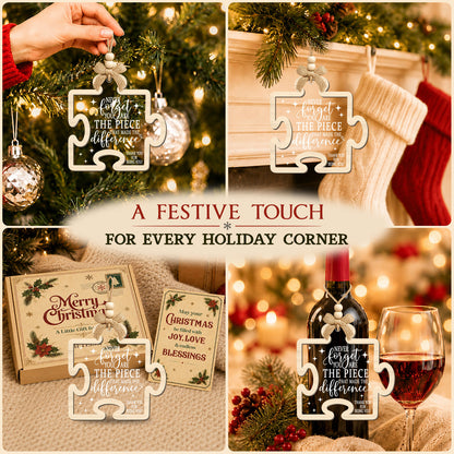 Inspirational Puzzle Piece – 2 Layer Ornament — view 5