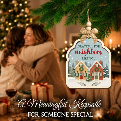 Neighbor Christmas Gift 2026 – 2 Layer Wooden Ornament — view 4