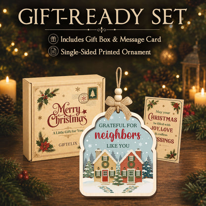 Neighbor Christmas Gift 2026 – 2 Layer Wooden Ornament — view 6