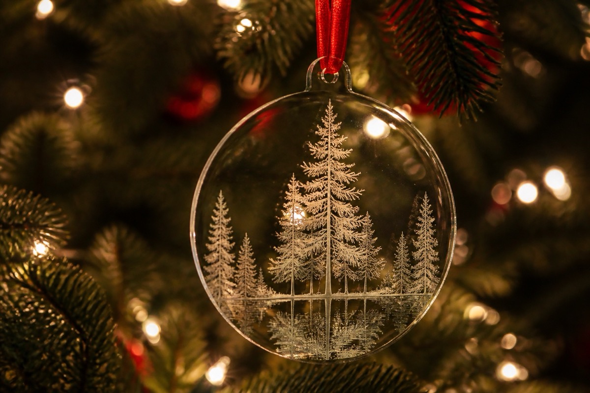 Acrylic Ornaments — a personalized Christmas ornament