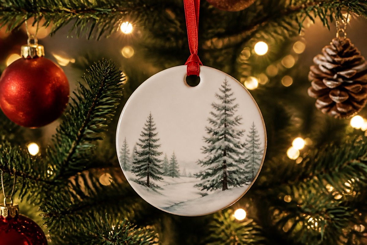 Ceramic Ornaments — a personalized Christmas ornament
