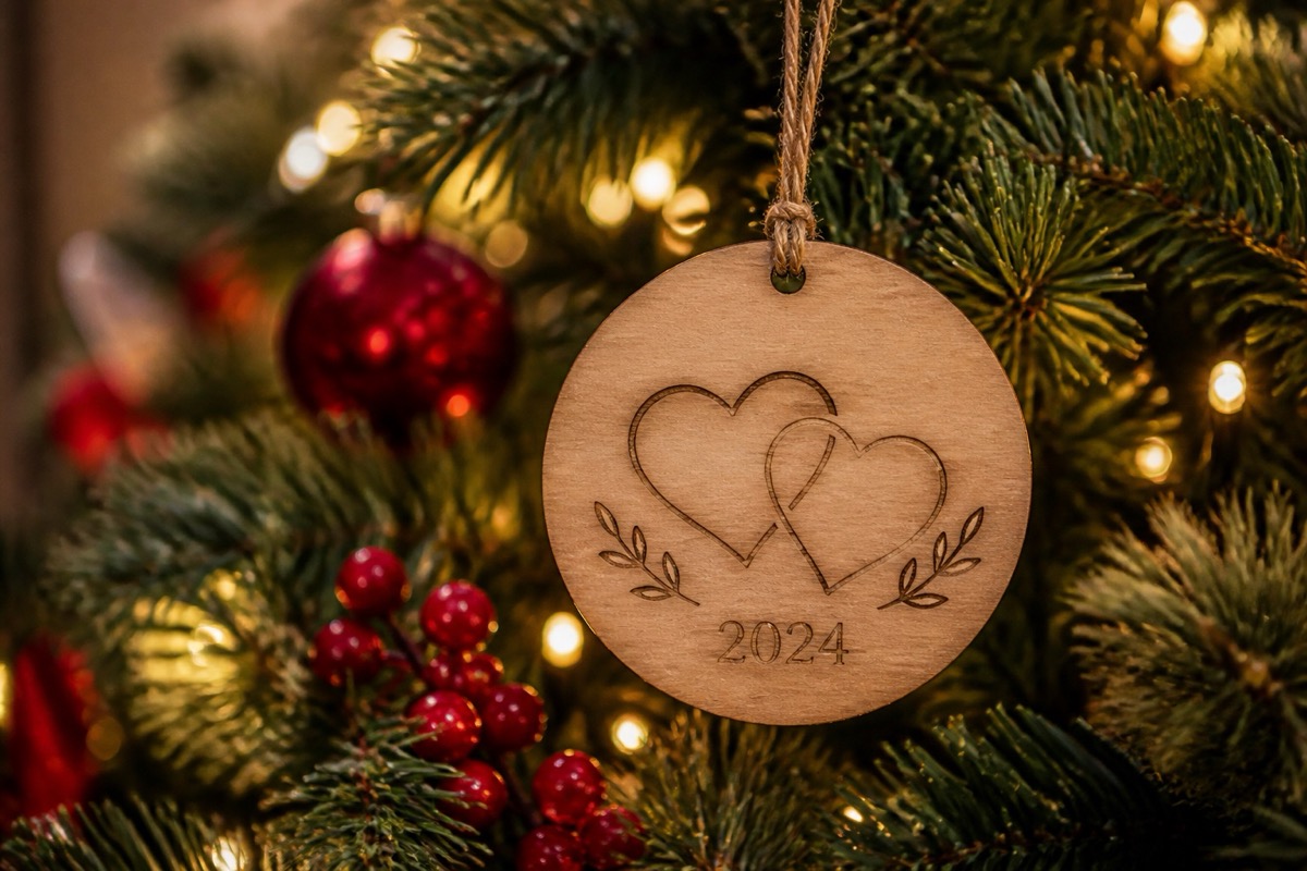 Couple Christmas Ornaments — a personalized Christmas ornament