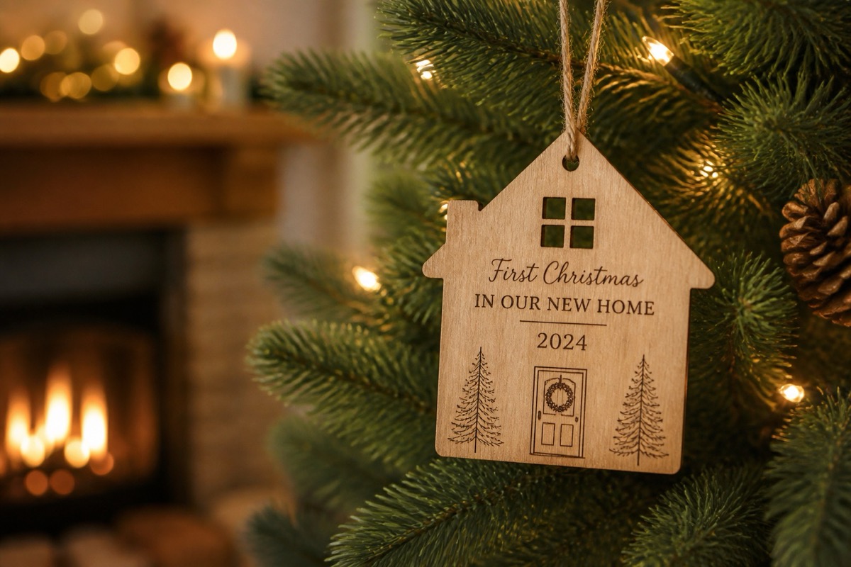 New Home Ornaments — a personalized Christmas ornament